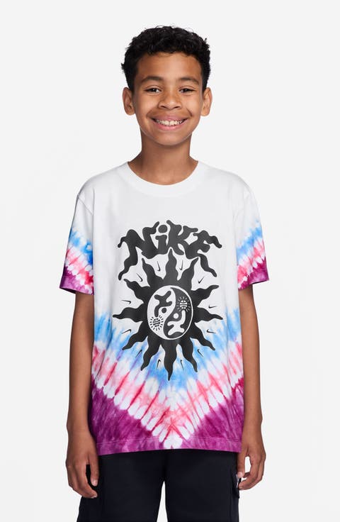 Kids' Basketball Tie Dye Cotton Graphic T-Shirt (Big Kid)