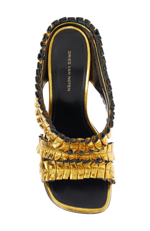 DRIES VAN NOTEN DRIES VAN NOTEN VIRGO METALLIC SANDAL