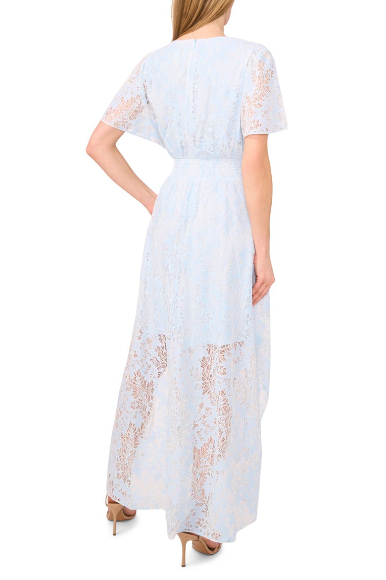 Lace Smocked Waist Maxi Dress, Alternate, color, SPA BLUE