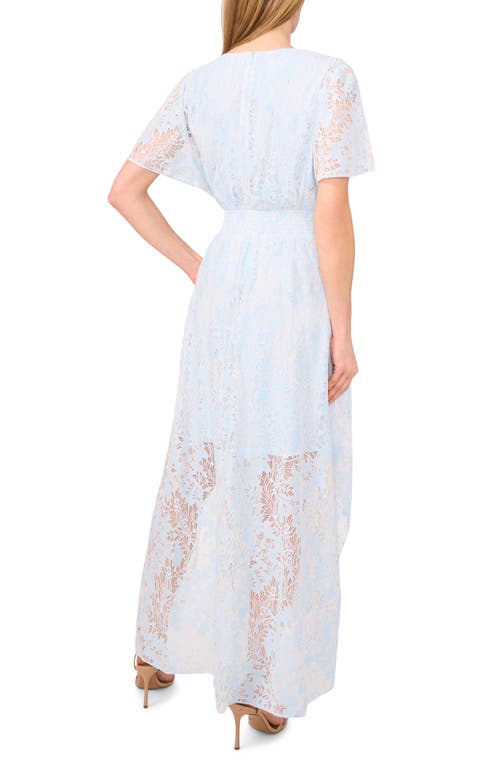 Cece Lace Smocked Waist Maxi Dress