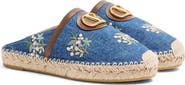 Valentino Garavani VLOGO Embroidered Espadrille Mule