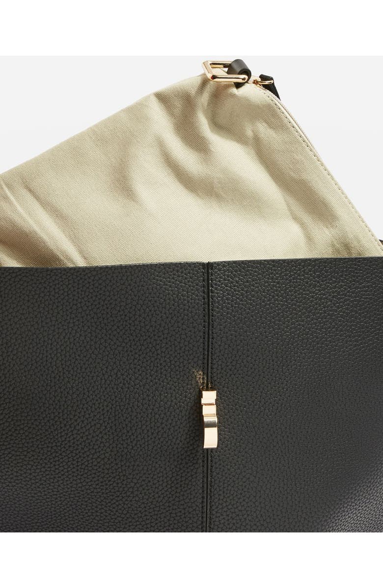 Topshop Harper Faux Leather Hobo, Alternate, color,