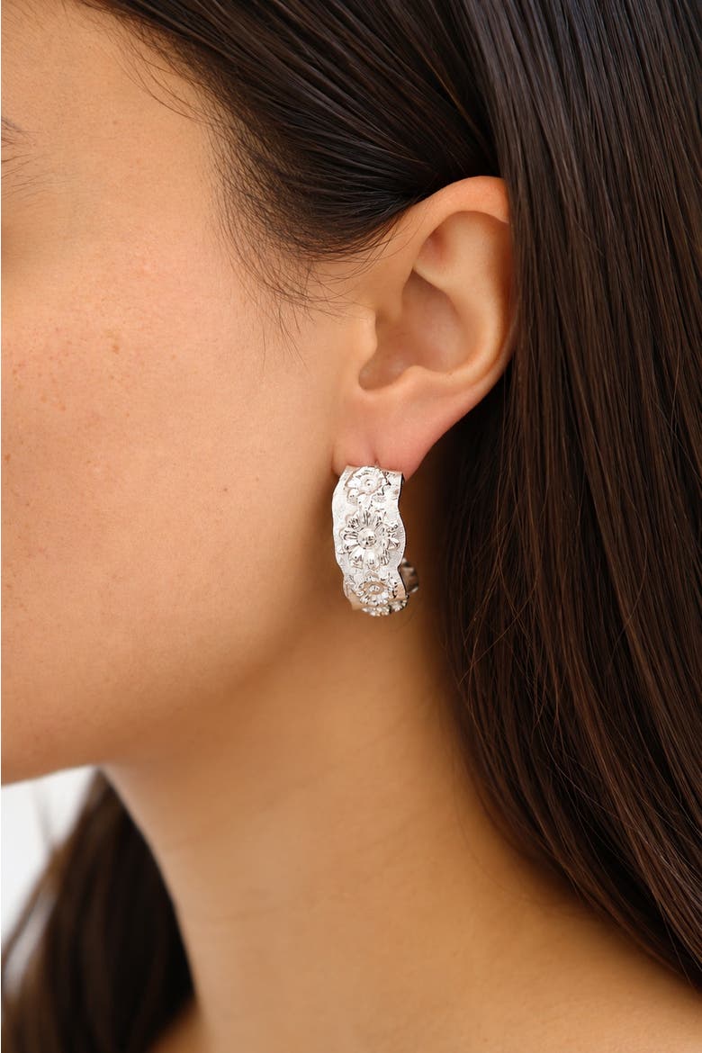 Dreamer Hoops, Alternate, color, Sterling Silver