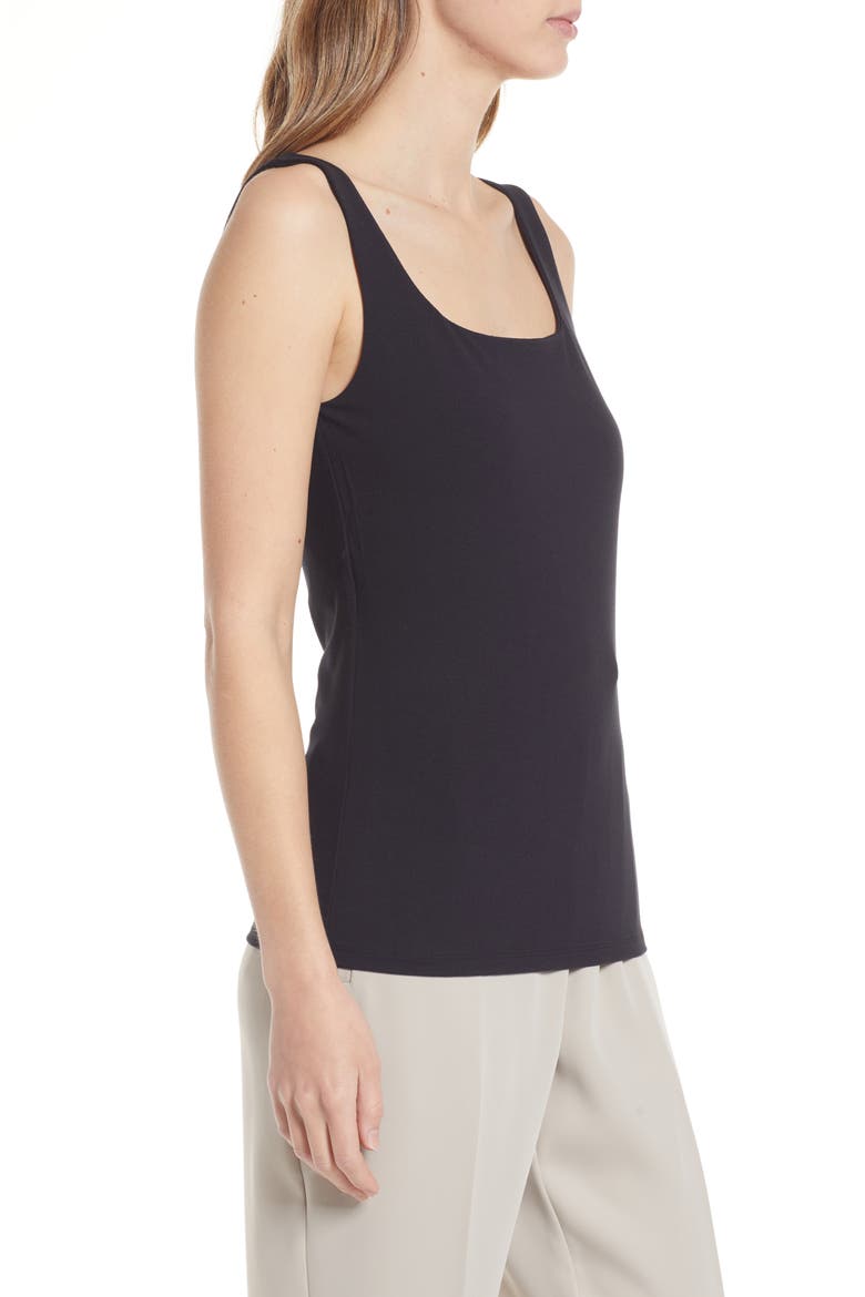 Square Neck Tank, Alternate, color, BLACK