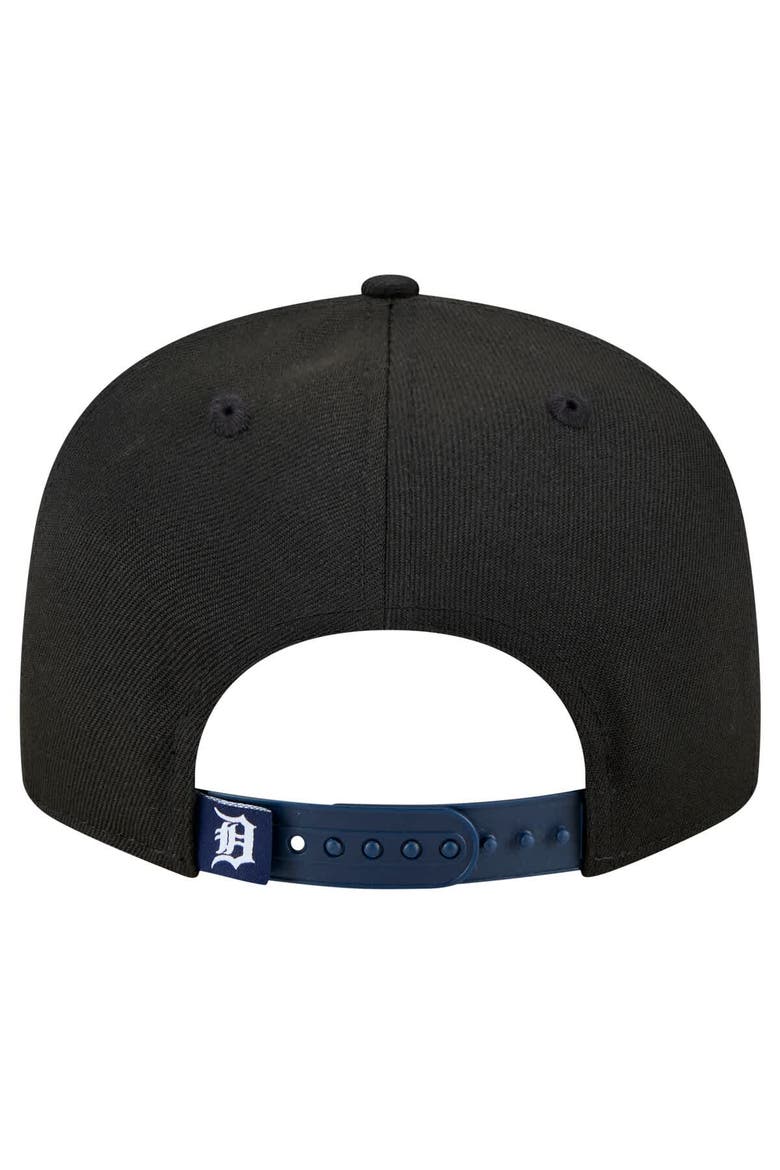 Men's New Era Black Detroit Tigers Splatter 9FIFTY Snapback Hat, Alternate, color, Black