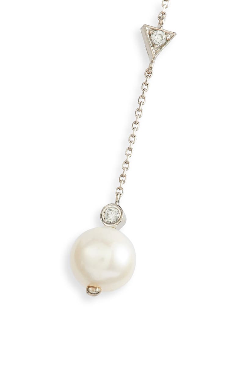 Anzie Cléo Pearl Chain Threader Earrings, Alternate, color,