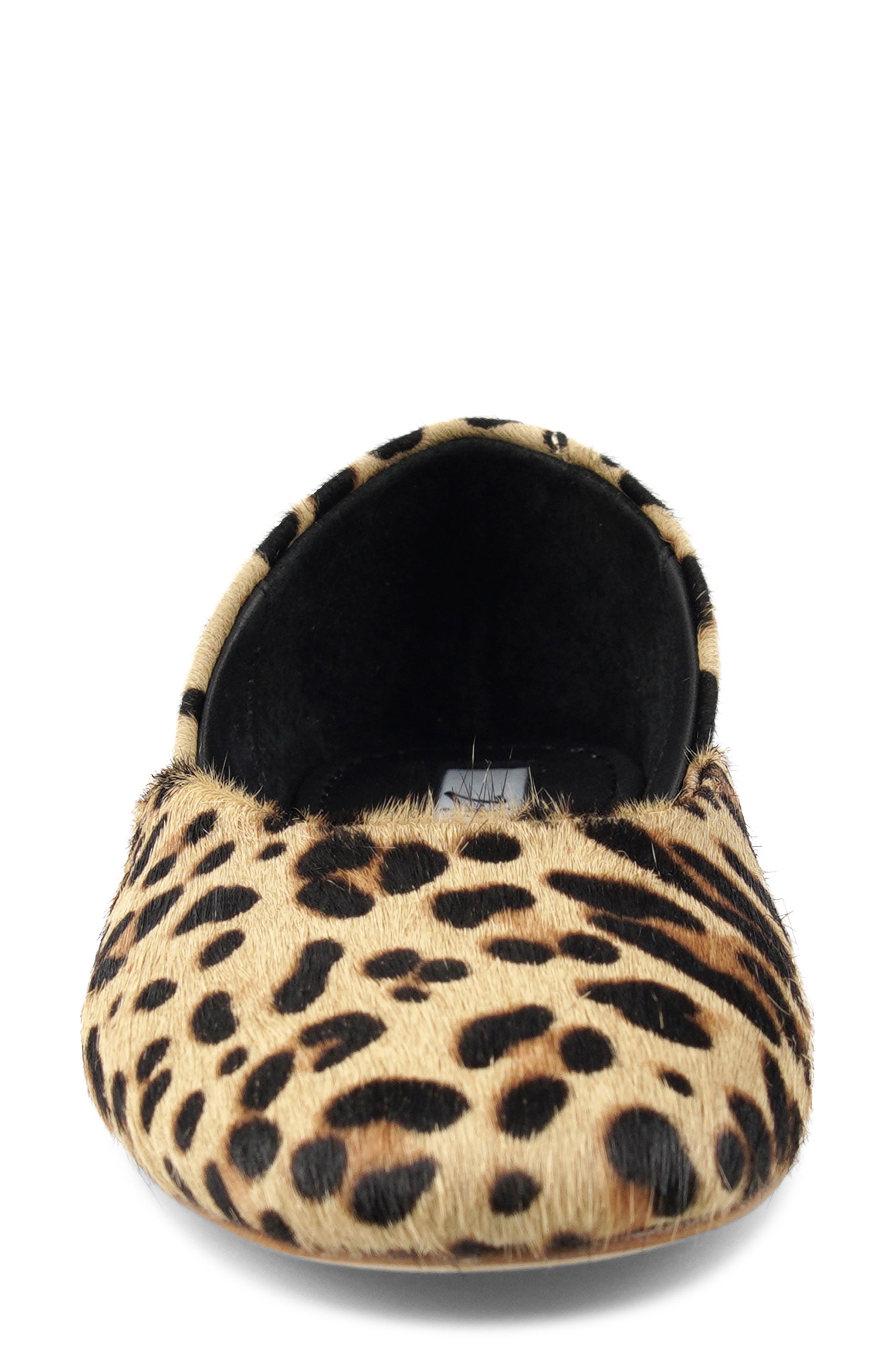 ZIGI Aberdeen d'Orsay Flat, Alternate, color, Leopard Calf Hair