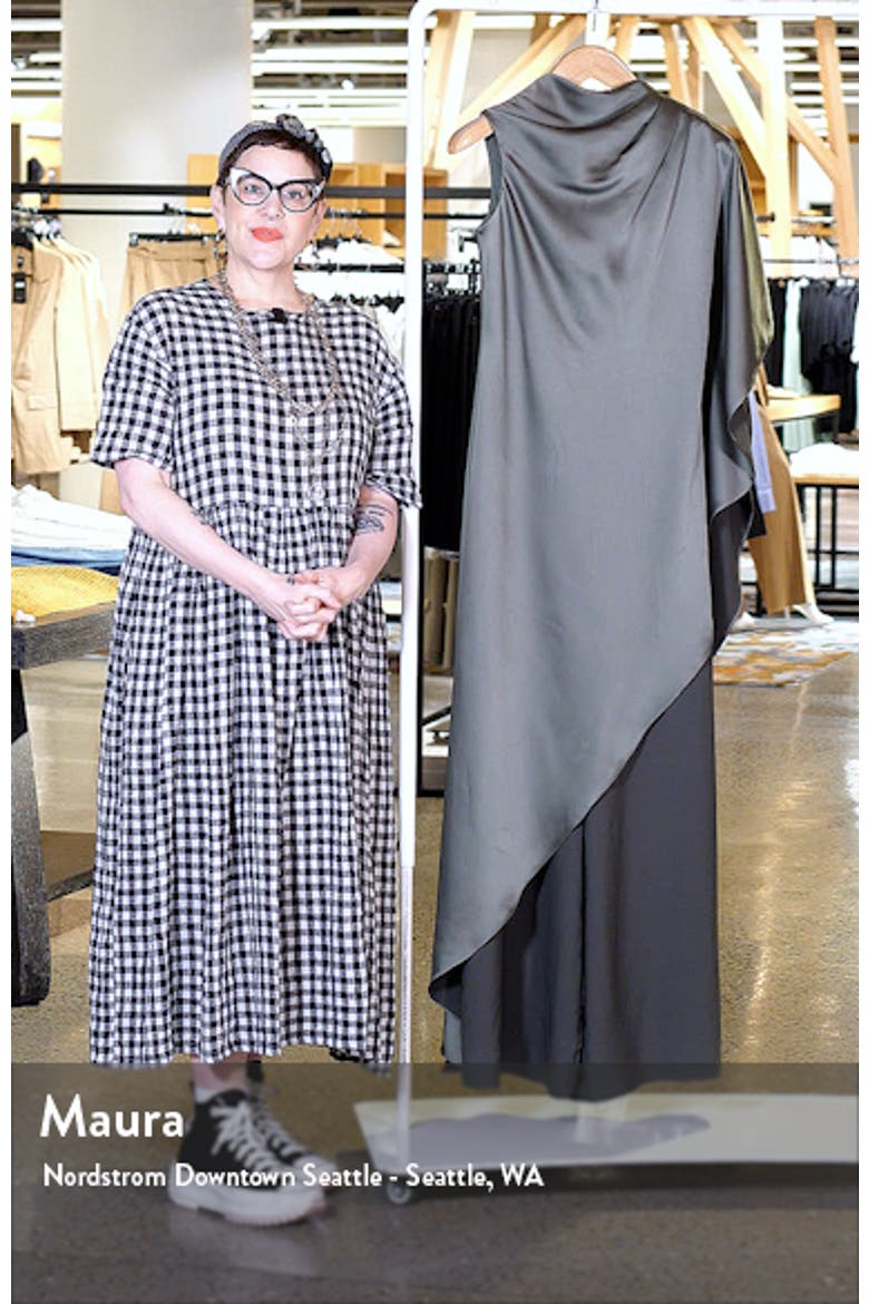 Drape Wide Leg Satin Jumpsuit video