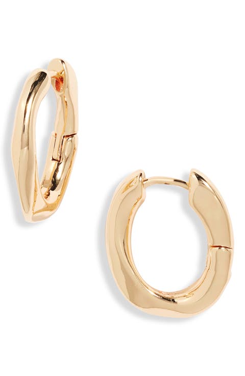 Curb Link Hoop Earrings