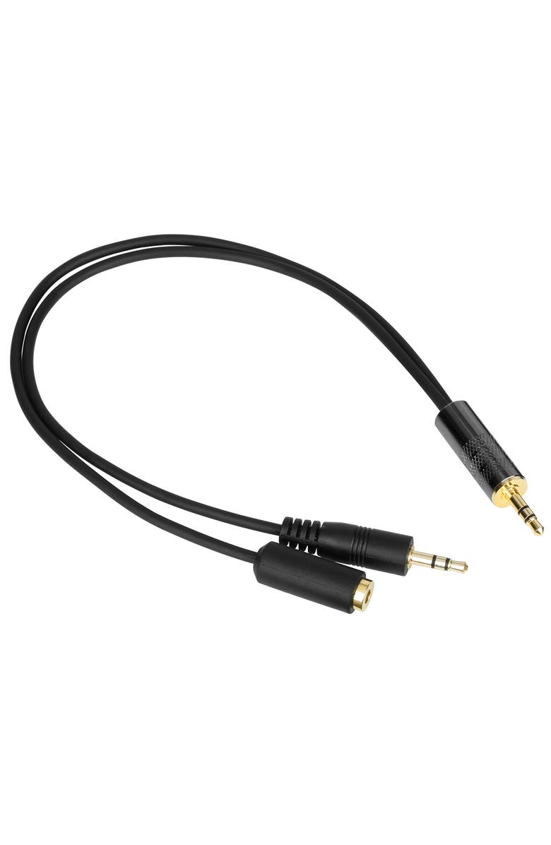 MOVO MV-RC300 Line to Microphone Attenuator Cable for DSLRs, Main, color, Black