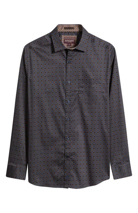 Logan Print Button-Up Shirt
