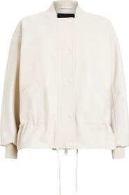AllSaints Sofi Leather Bomber Jacket