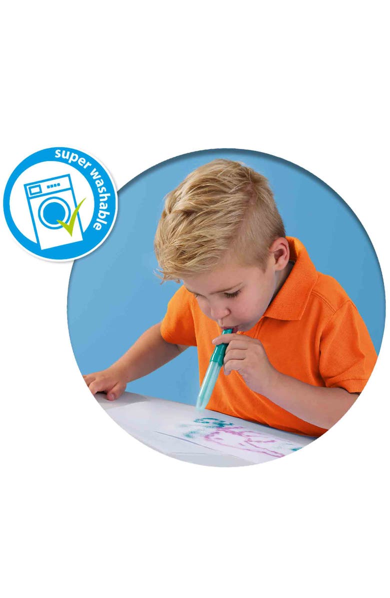 SES Creative Blow Airbrush Pens, 7 Pack, Arts & Crafts Supplies, Kids 5+, Alternate, color, 