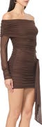 AFRM Coyle Off the Shoulder Ruched Top