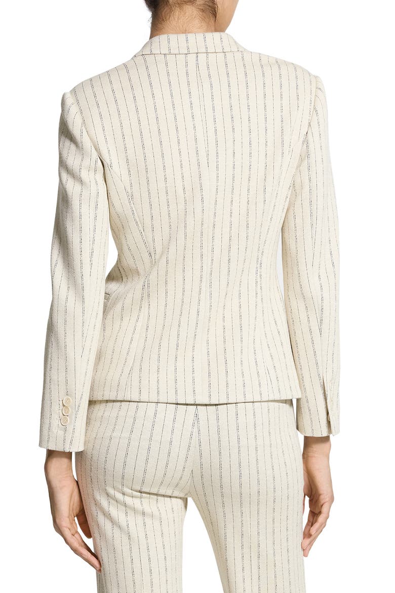 Stripe Single Breasted Blazer, Alternate, color, OAT MULTI - E61