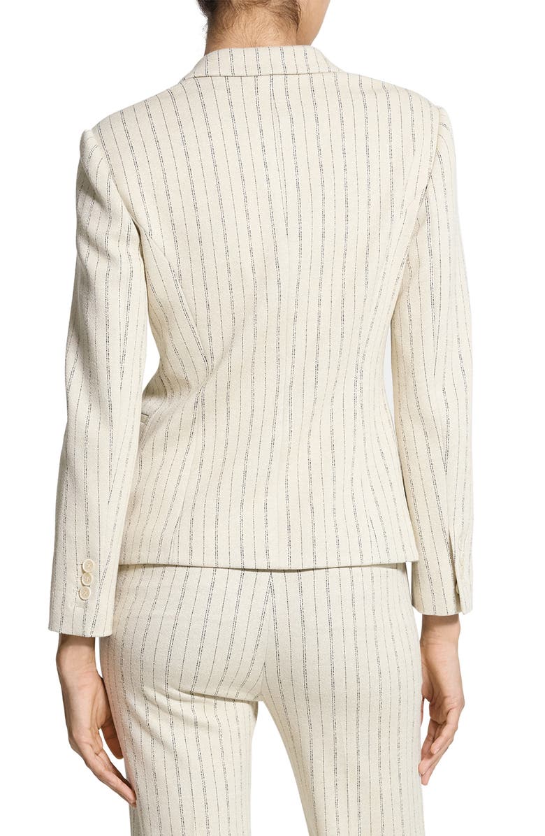 Theory Stripe Single Breasted Blazer, Alternate, color, Oat Multi - E61