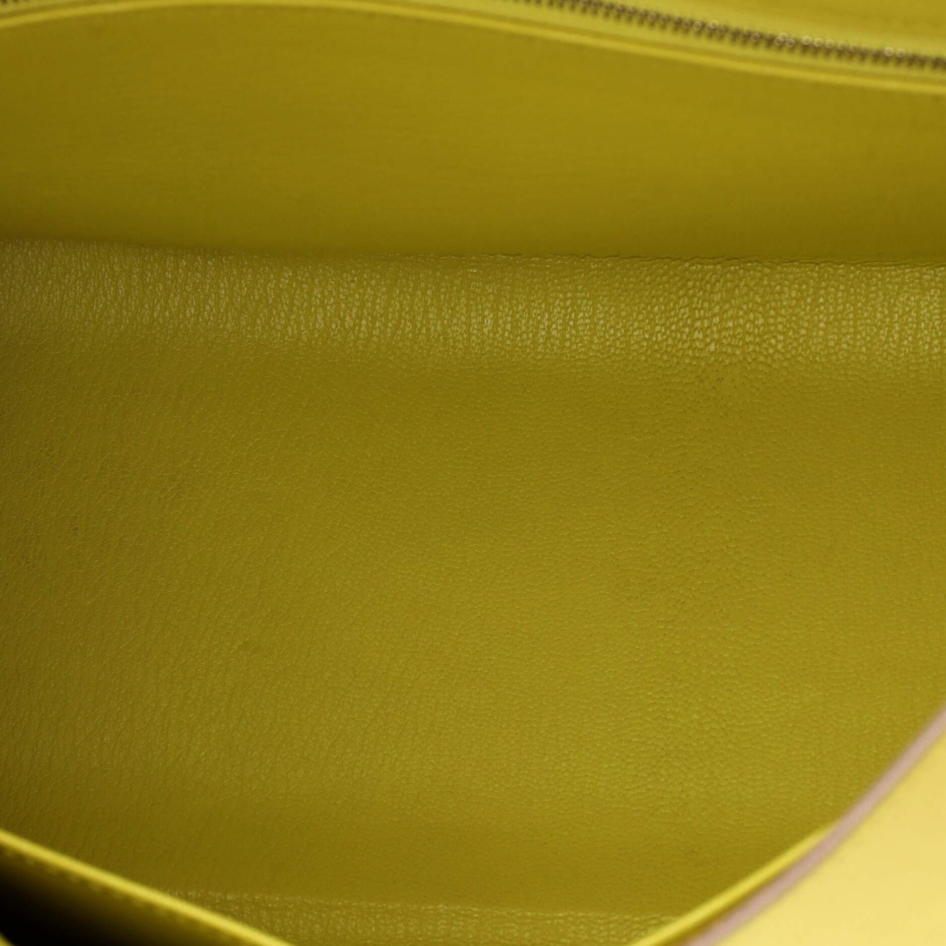 Pre-Owned Hermes Kelly Handbag Yellow Epsom with Palladium Hardware 32, Alternate, color, Soufre