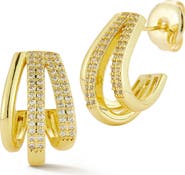 GLAZE JEWELRY Triple Hoop Earrings