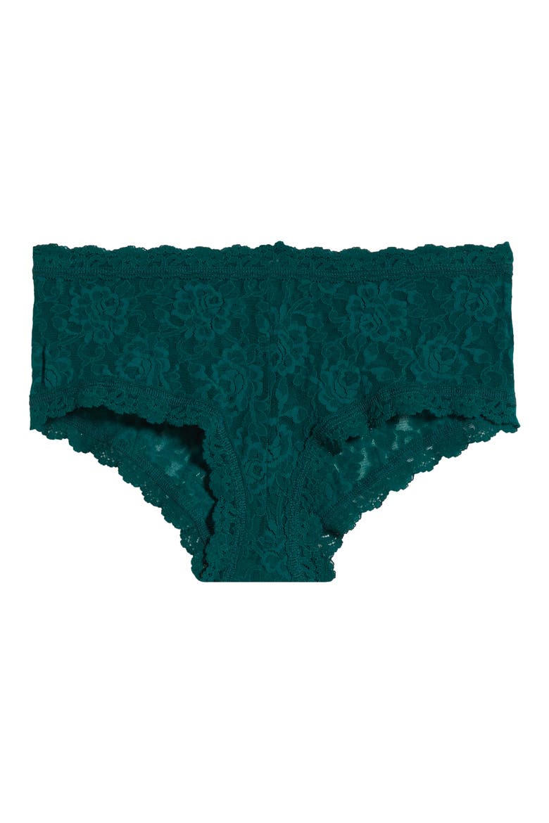 Signature Lace Boyshorts, Alternate, color, FOREST GREEN