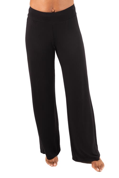Jjwinks Power Pants Wide Leg Lounge & Live Palazzo In Black