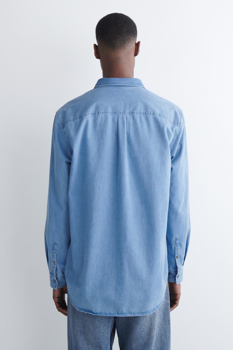 Denim Shirt, Alternate, color, BLUE