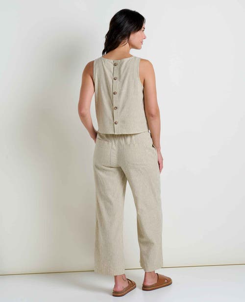 Toad And Co Taj Hemp Button Back Tank Top In Gray
