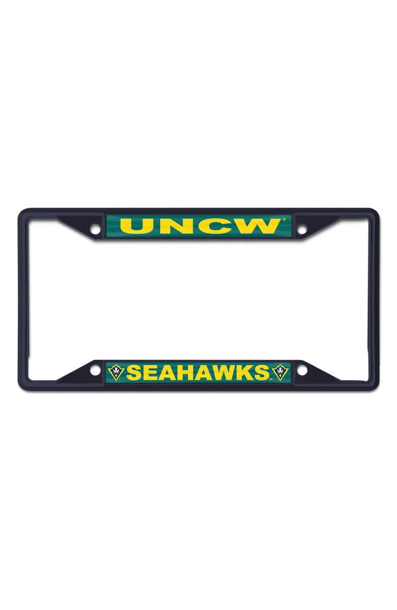 WINCRAFT UNC Wilmington Seahawks Chrome Color License Plate Frame, Main, color, 