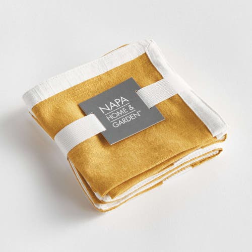 Napa Home & Garden Jase Cocktail Napkins Set Of 4 In Yellow