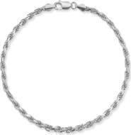 Yield of Men 3mm Rope Chain Bracelet
