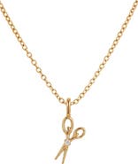 MADE BY MARY Scissors Pendant Chain Necklace