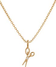 MADE BY MARY Scissors Pendant Chain Necklace