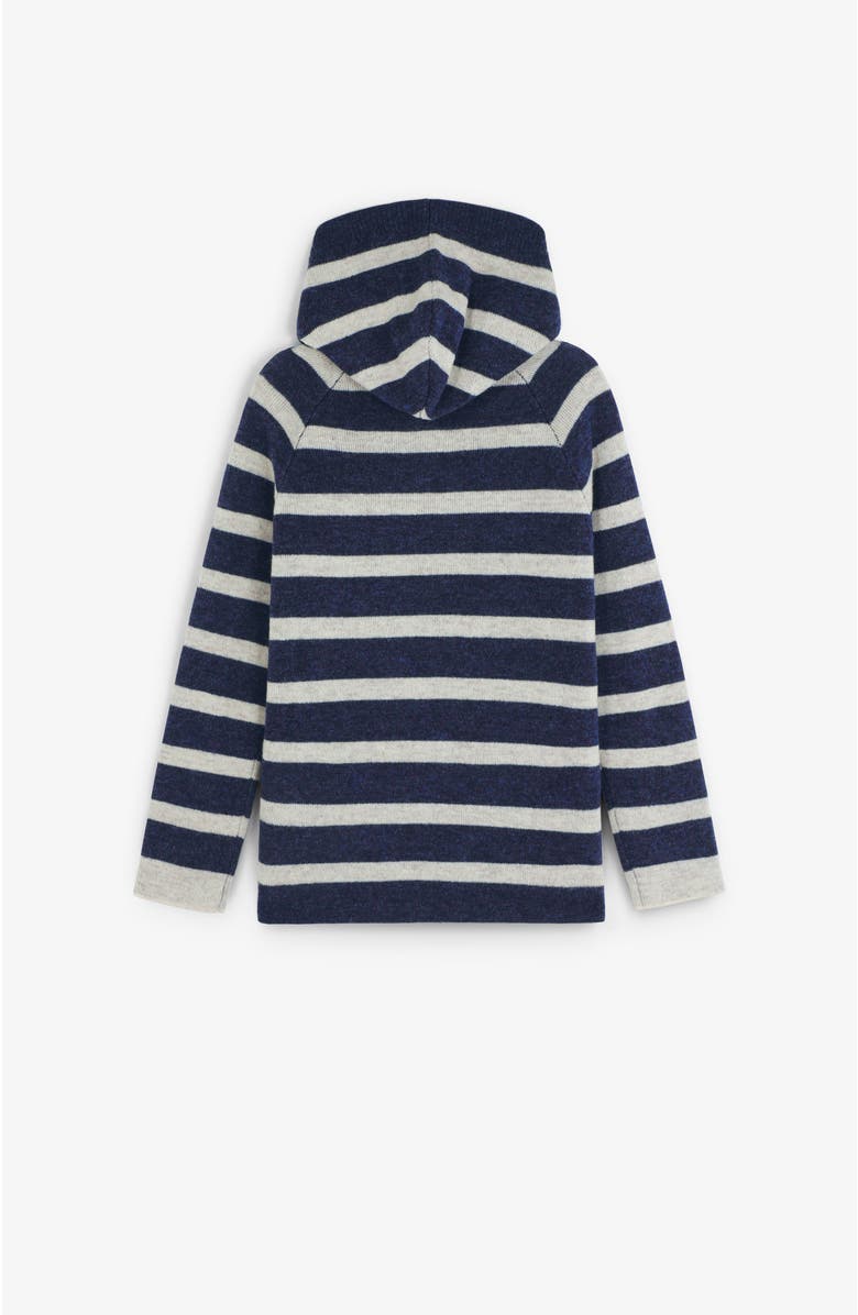 Scalpers Stripes Hoodie Tricot Kids, Alternate, color, Navystripes
