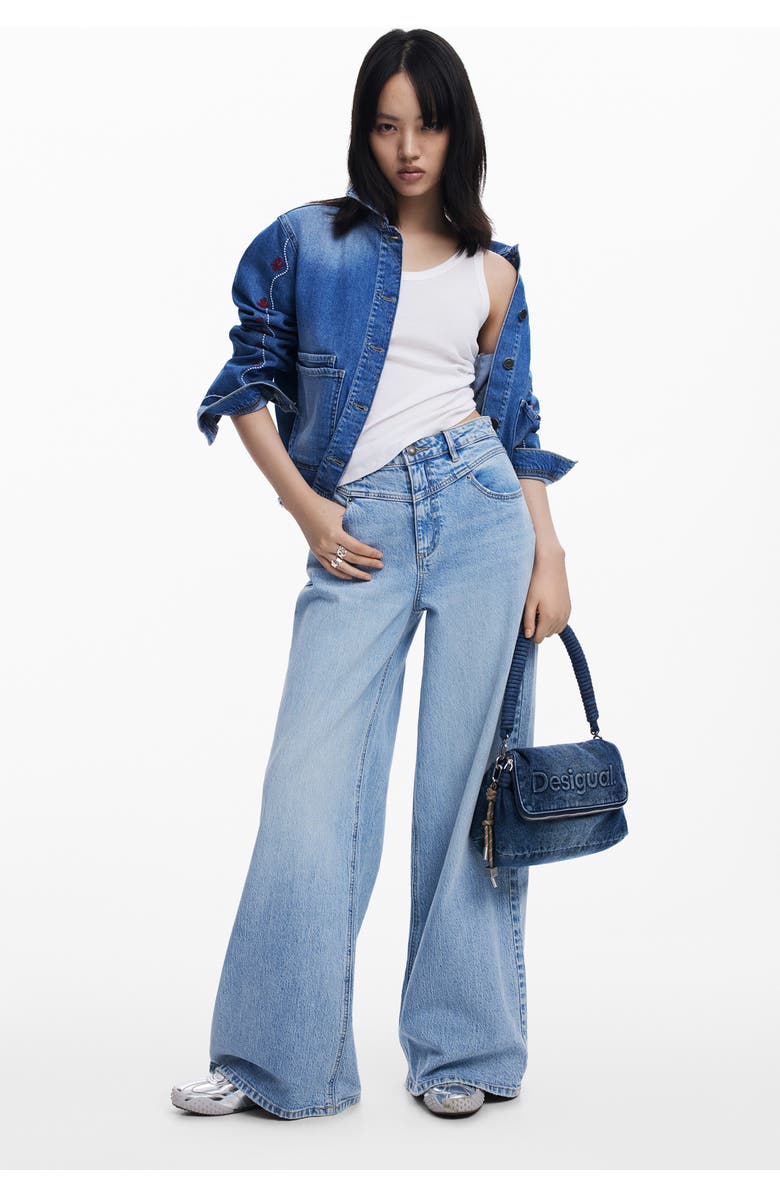 Desigual Denim Crossbody Bag, Alternate, color,