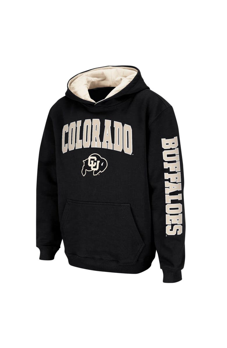 COLOSSEUM Youth Colosseum Black Colorado Buffaloes 2-Hit Team Pullover Hoodie, Alternate, color, Black