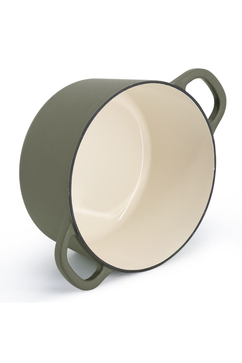 7 Quart Enameled Cast Iron Dutch Oven, Alternate, color, Green