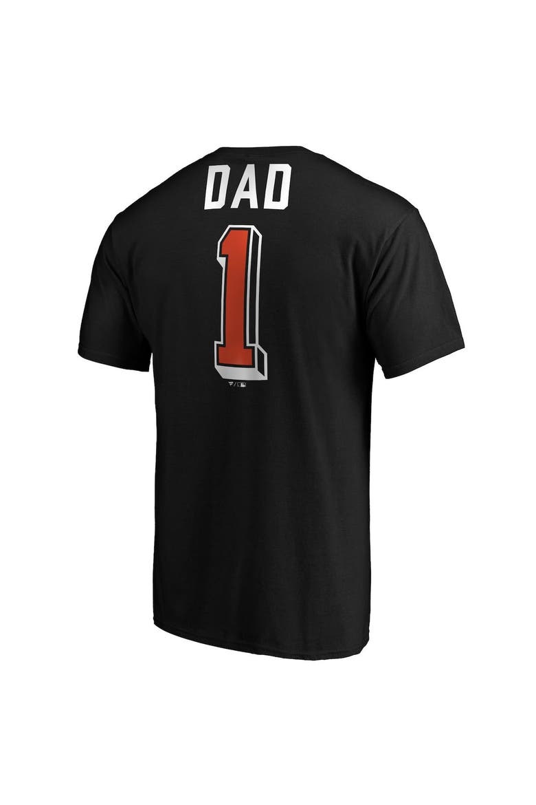 Men's Fanatics Branded Black San Francisco Giants Number One Dad Team T-Shirt, Alternate, color, Black