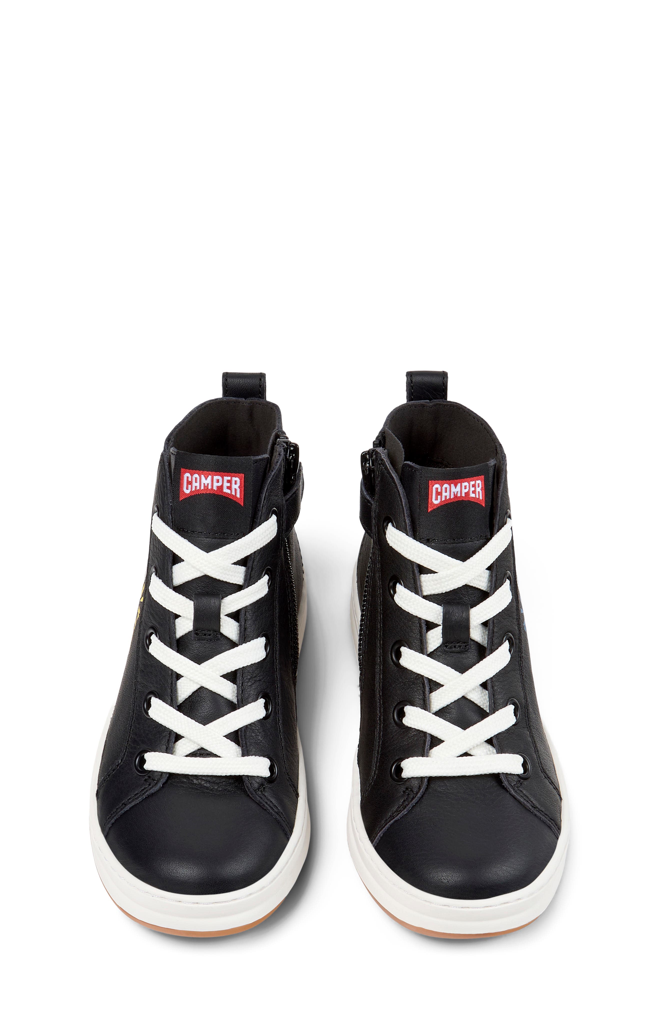 Kids' Runner Four High Top Sneaker, Alternate, color, BLACK