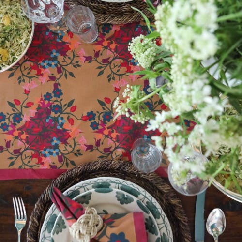 Sophie Williamson Design Table Runner In Orange