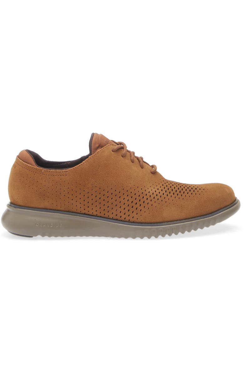 Cole Haan 2.ZeroGrand Oxford, Alternate, color, Spiced Brown Suede/ Raven