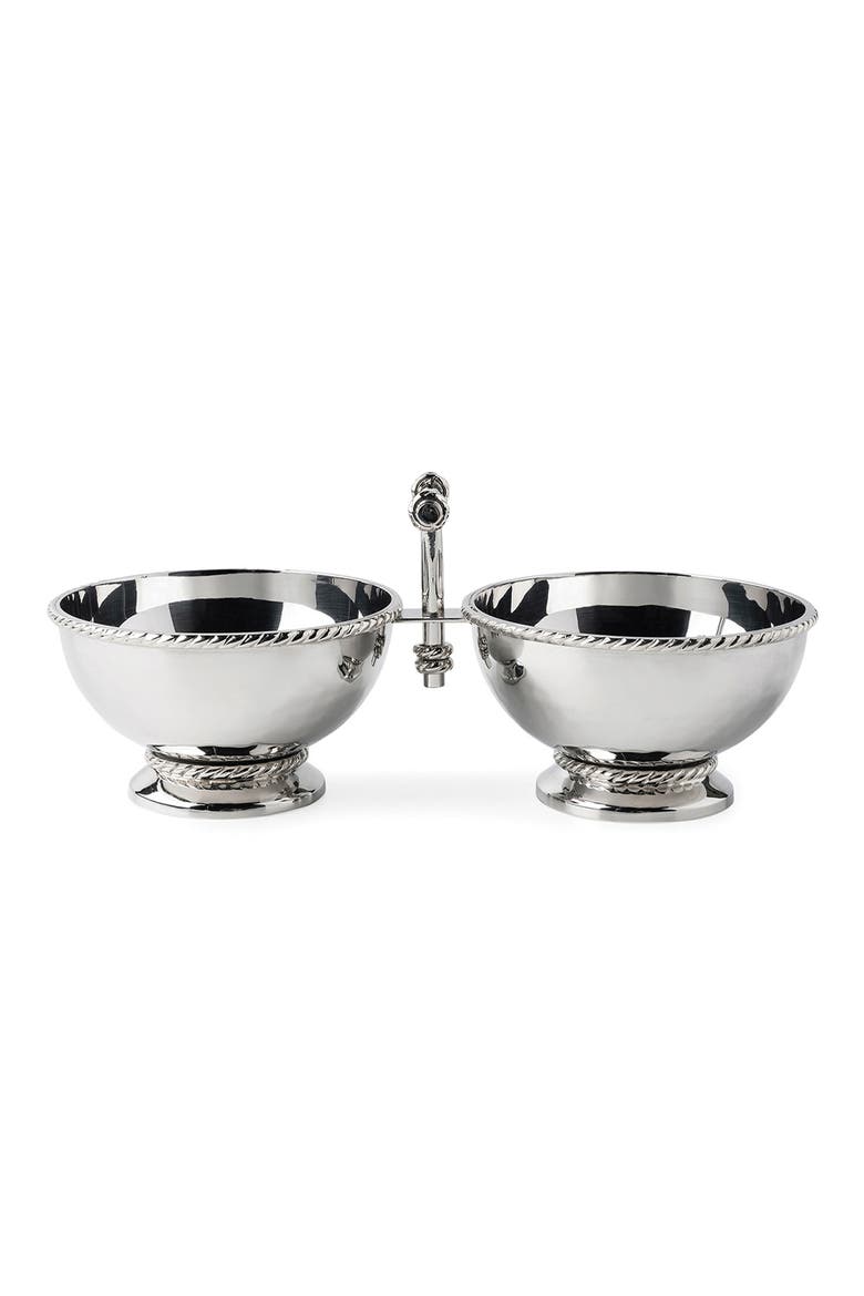 Graham Double Cocktail Bowl, Main, color, SILVER