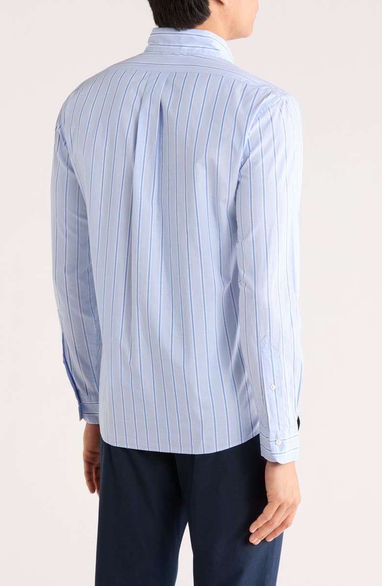 Brooks Brothers Cotton Poplin Button-Down Shirt, Alternate, color, Dark Blue