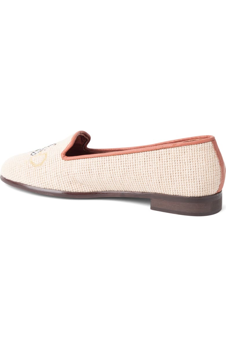 ByPaige Needlepoint Bee Flat, Alternate, color, Tan