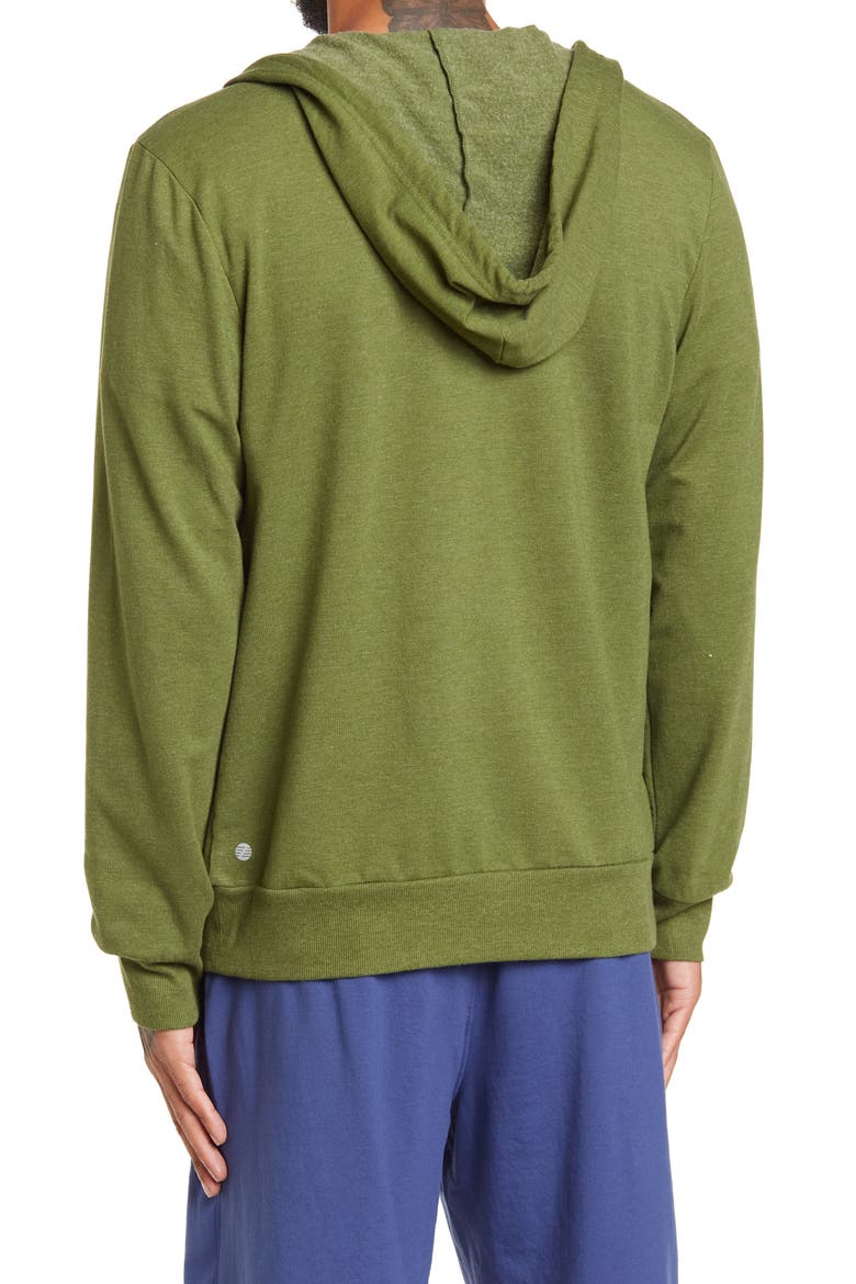 Rogue Full Zip Fleece Hoodie, Alternate, color, GREEN CHIVE