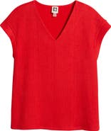 Anne Klein Knit V-Neck Top