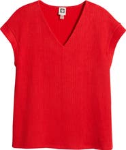 Anne Klein Knit V-Neck Top