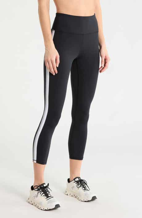 Motion Sport Tape High Waist Ankle Leggings