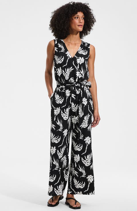 Sleeveless Creaseless Wrap Jumpsuit