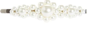 ヘアアクセサリー Large Flower Hair Clip - Simone Rocha - Pearl - Beige Simone Rocha Large Flower Hair Clip in Pearl Curated at Jake