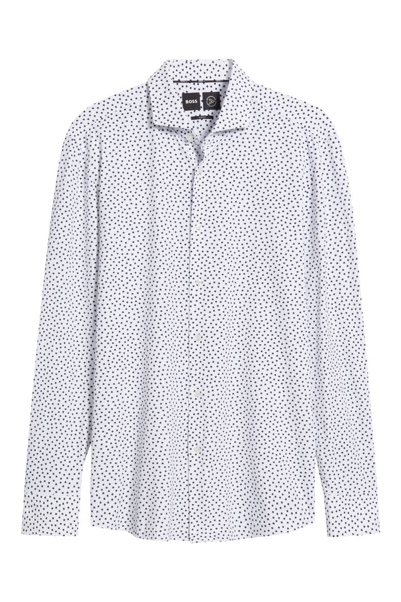 Hank Slim Fit Performance Stretch Dress Shirt, Alternate, color, OPEN WHITE