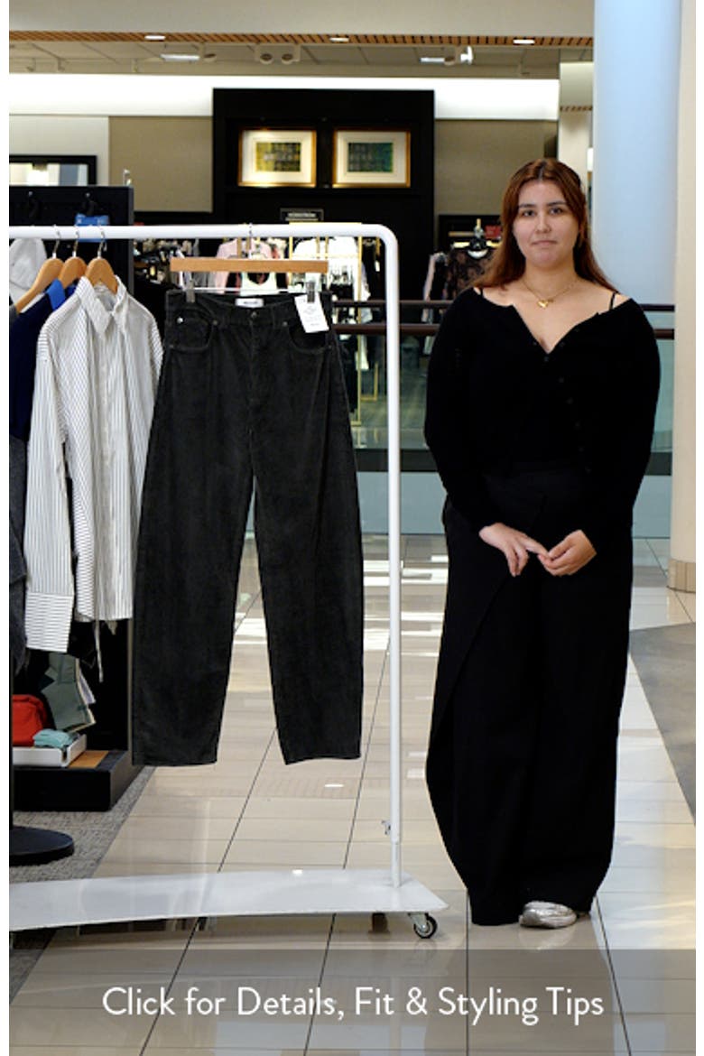 High Waist Balloon Corduroy Pants video